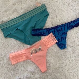 Victoria’s Secret & Pink bikini panty bundle of 2